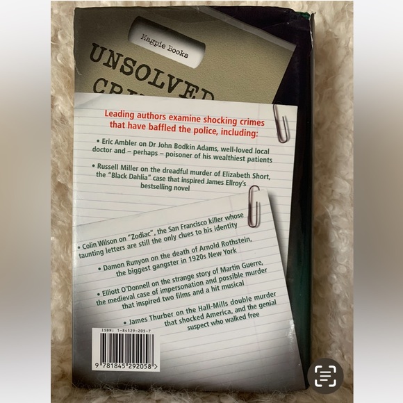 The GIANT OR MAMMOTH Book of “Unsolved Crimes” New Hardcover! - Picture 2 of 2